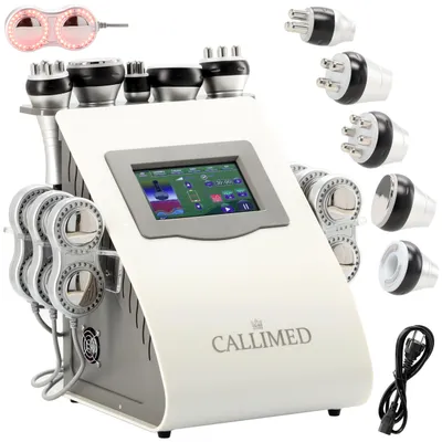 Produktbild von Gerät zur Fettabsaugung Körperformung Liposuktion Drainage Radiowellen Kavitation RF Kaltlaser Lipolaser LED 6in1