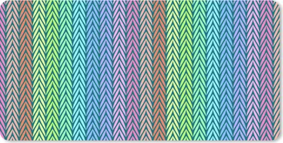 Produktbild von MuchoWow® Schreibtischunterlage Regenbogen - Muster - Pastell 80x40 cm - XXL Mauspad - Gaming Mauspad