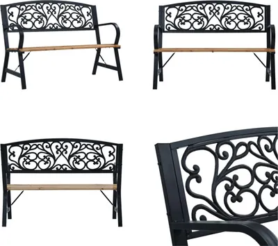 Zdjęcie produktu dla vidaXL Ławka ogrodowa 120 cm drewniana - Ławka ogrodowa - Ławki ogrodowe - Ławki tarasowe - Ławki tarasowe