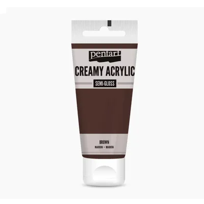 Obrázek produktu pro PENTART Krémový akrylový hedvábný lesk, 60 ml, hnědý
