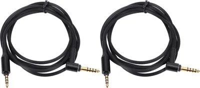 Zdjęcie produktu dla 2 sztuki zamiennego przewodu słuchawkowego o średnicy od 3,5 mm do 4,4 mm do modeli WH-1000XM5, WH-1000XM4, WH-1000XM3, WH-H900N, MDR-1A, MDR-XB950BT i MDR-10R, długość 4,92 stopy