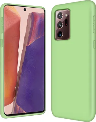 Zdjęcie produktu dla Etui Samsung Galaxy Note 20 Ultra silikonowo-żelowe etui ochronne na telefon komórkowy, zielone
