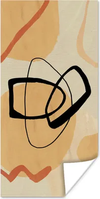 Produktbild von MuchoWow® Poster Kunst - Geometrische Formen - Abstrakt 20x40 cm - Plakat - Foto