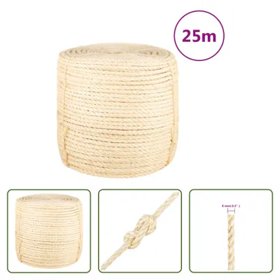 Zdjęcie produktu dla The Living Store Lina 100% sizal 8 mm 25 m