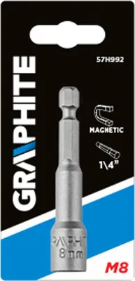 Produktbild von GRAPHITE - Graphite - Magnetischer Kappenbohrer - 1/4'' - SW8x65 -  EU -