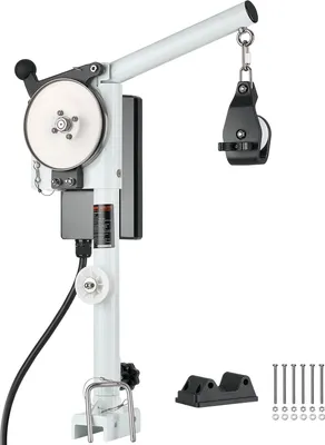 Zdjęcie produktu dla Urządzenie do podnoszenia koszy na kraby VEVOR, 12 V DC 1200 W, wciągarka linowa o udźwigu 90 kg, prędkość linki 35 m/min, obrót o 360°, wciągarka do pułapek na kraby, krewetki i homary