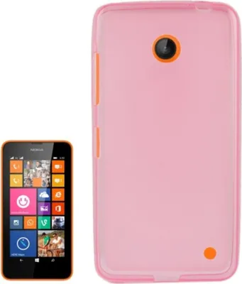 Produktbild von Handyhülle Transluzente TPU Tasche für Nokia Lumia 630 / 635 Pink
