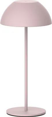 Zdjęcie produktu dla Lampa stołowa LED akumulatorowa TANZANIA różowa 1,8W Ciepła biel 160lm metal wym:28x13x13cm IP44 Polux
