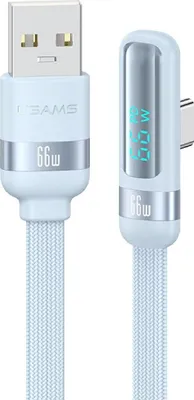 Image de Câble Usams Us-Sj651 66W Usb-A/Usb-C     1,2 m Bleu