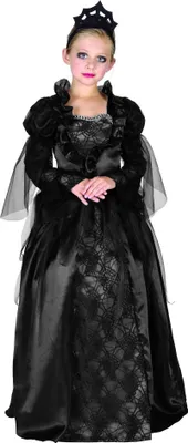 Produktbild von Barocke Vampirin Halloween-Kinderkostüm schwarz - 110-122 (4-6 Jahre)