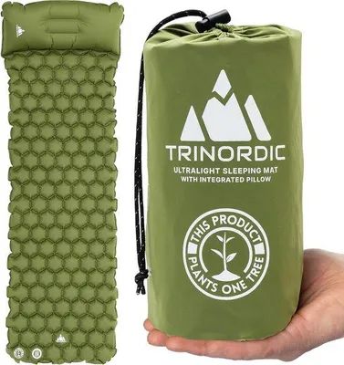 Produktbild von Famanu Camping Schlafmatte Ultraleicht Aufblasbare Luftmatratze mit Integriertem Kissen - Einzeln