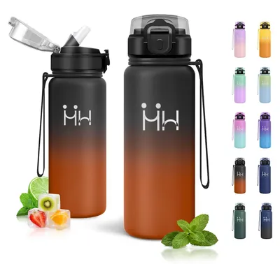 Produktbild von JAPORIA Thermosflasche 750ml, Trinkflasche mit Strohhalm, Thermosflasche Vakuum