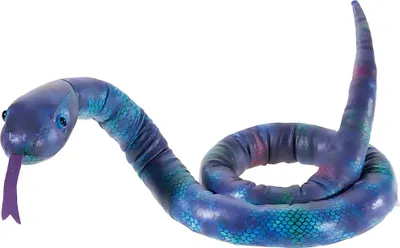 Productafbeelding van Pluche slang, 90 cm, Glam Style, lila-blauw met skeletteffect