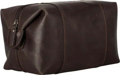 Image de LEONHARD HEYDEN Cuir trousse de toilette Dakota Toilet Bag Brown brun