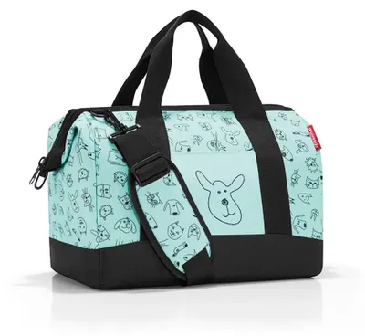 Produktbild von Reisenthel IX4062, Reisetasche, Schwarz, Mintfarbe, Medium, Reißverschluss, 18 l, 40 cm