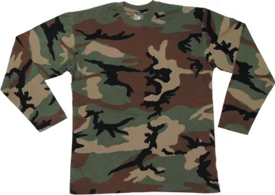 Produktbild von MFH langärmliges Tarn-Shirt, woodland 160g/m2