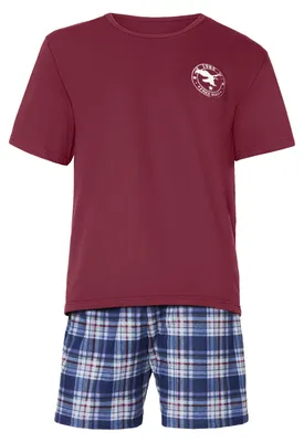 Image de Pyjama pour homme Timone TI30-108 (bordeaux/à carreaux 1, taille S)