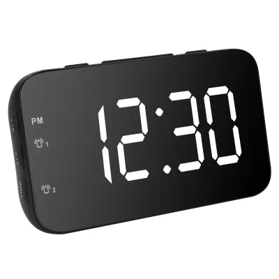 Zdjęcie produktu dla Budzik, cyfrowy budzik, budzik LED, budzik z drzemką, przenośny budzik, budzik nocny, zegar