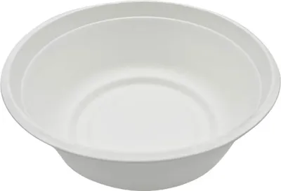 Produktbild von 600 Salatschalen Snackschalen Ø 175x67 mm Bagasse weiß