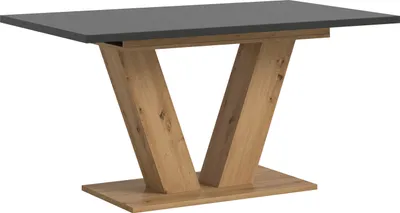 Produktbild von Kulissen-Esstisch >Motion< ausziehbar 190cm, Grau / Artisan Eiche Nachbildung - 150/190x76x90cm (BxHxT)