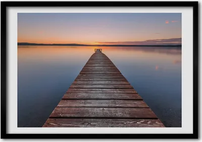 Produktbild von Bild - Bilderrahmen - 100 cm x 70 cm - MDF - Rahmen - Foto - Wandkunst Holzsteg