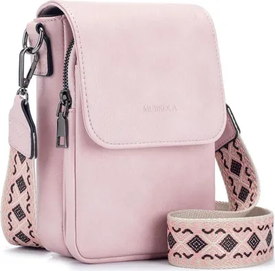 Produktbild von Handytasche Damen Leder RFID Umhängetasche große Kapazität Blau