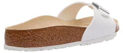 Image de Sandales Birkenstock Madrid blanches Birko-Flor normales unies