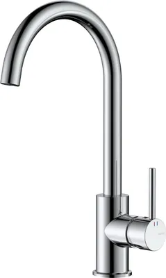 Produktbild von Avapax | Küchenarmatur U-wasserhahn - Chrom Glänzend - Hohe Auslaufhöhe - Minimalistisches Design - Modell Abla7116o1