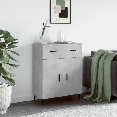 Obrázek produktu pro vidaXL Příborník betonový šedý 69,5x34x90 cm odvozený výrobek ze dřeva