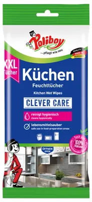 Produktbild von Poliboy Reinigungstücher Küche XXL - Inhalt 24 Stück, Reinigung Pflege