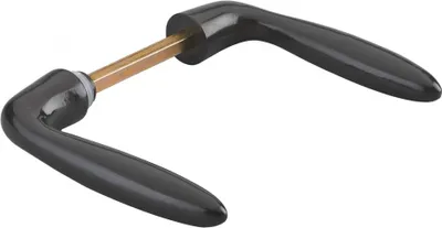Image de Paire de béquilles Beluga pour porte, carré 7mm, 1 portée, marron - THIRARD