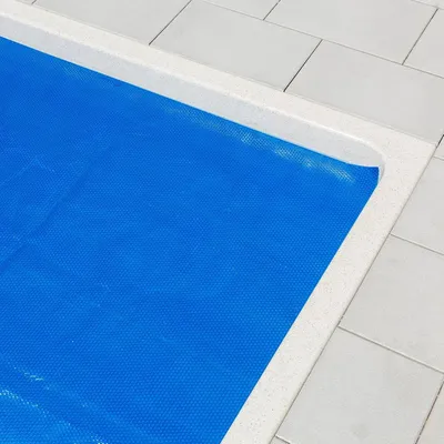 Produktbild von poolomio Solarplane Pool Rechteckig 376 x 178 cm | Solar Abdeckplane 180 µm Wärmeplane Noppenfolie zuschneidbar | Poolabdeckung Poolheizung zur Wassererwärmung