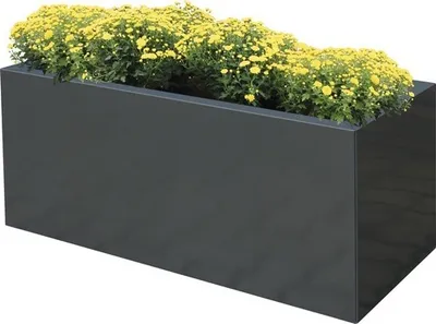 Produktbild von Pflanzkübel Palatino Lotte Metall 120 x 40 x 50 cm anthrazit