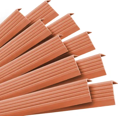 Produktbild von QUEST Set: Selbstklebende Antirutsch-Treppenprofile, ziegelrot, 40x25 mm, 100 cm