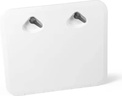 Produktbild von Inspektionsluke für Boote, KROME, 460 x 510 mm, aus stabilem Kunststoff, weiß