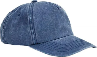 Produktbild von Beechfield B657 | Relaxed 5 Panel Vintage Cap - Farbe: Vintage Denim - Größe: One Size