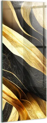 Produktbild von Designer Glasbild - Wandbild - Glas Bild - 50x125 cm - Elegante Abstraktion