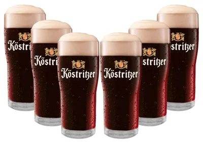 Produktbild von Köstritzer Biergläser 6er Set 0,3L geeicht - Original Biergläser mit Köstritzer Motiv