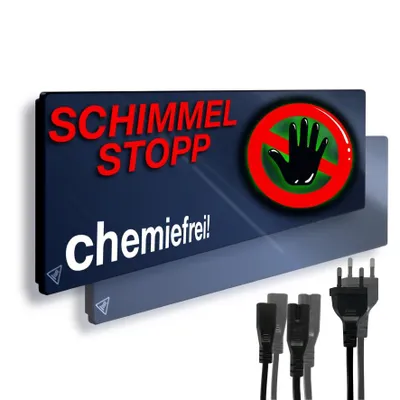 Obrázok produktu pre 2x MOLD BUSTER Schimmelentferner chlorfrei, Anti-Schimmelheizung, Fensterheizung, Haustierheizung, Glas-Infrarotpaneel, Infrarotheizung, chemiefrei