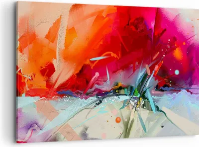 Produktbild von Bild auf Leinwand - Leinwandbild - Abstraktion modern - 100x70cm - Wand Bild - Wanddeko - Leinwanddruck - Bilder - Kunstdruck - Wanddekoration - Leinwand bilder - Wandkunst - AA100x70-4036