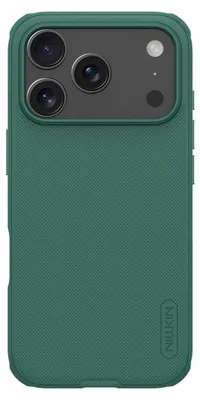 Zdjęcie produktu dla Nillkin, etui Super Frosted Pro do iPhone'a 17 Pro Max w wersji z dwoma materiałami, ciemnozielone