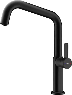 Produktbild von Teka OVAL 914, Schwarz, Hebelgriffe, Einzelbild, 3/8", Keramik, 2,8 cm