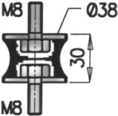 Produktbild von DINEX Auspuffhalter für RENAULT TRAFIC Bus (TXW) Auspuffanlage Montageteil 21822