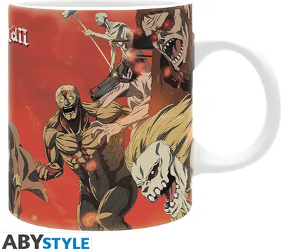 Produktbild von ATTACK ON TITAN - Tasse - 320 ml - Battle scene season 4 - subli