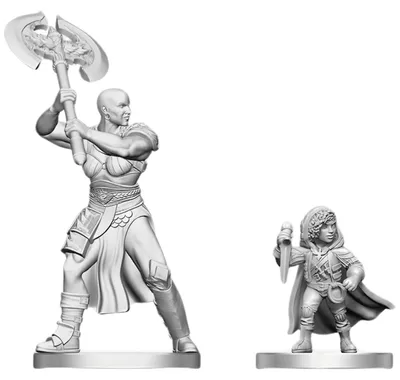 Zdjęcie produktu dla D&D Nolzur's Marvelous Miniatures - Goliath Barbarzyńca i Półgobin Łotrzyk