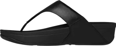 Produktbild von FitFlop Lulu Leather Toepost  Teenslippers - Zwart - Maat 37