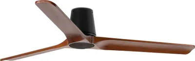 Obrázek produktu pro Energeticky úsporný stropní ventilátor s dálkovým ovládáním Heywood Tub 132 cm černý