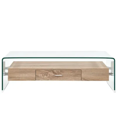 Immagine prodotto di Tavolino da Salotto Trasparente 98x45x31 cm in Vetro Temperato