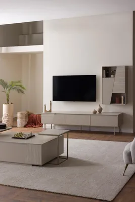 Immagine prodotto di Tavola bassa per TV e tavolino per l'armonia e l'organizzazione del soggiorno.