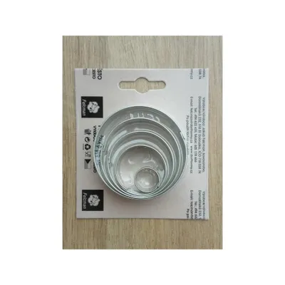 Image de Jeu de moules - roues 5pcs Felcman Matériau: : Métal, Couleur: : Argent, Nombre de pièces: : 5, Lavable au lave-vaisselle: : Non